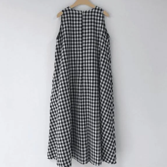 Uveng Uveng Korean Single Design Lattice Strap Dress Girl Small Sling Dress Loose