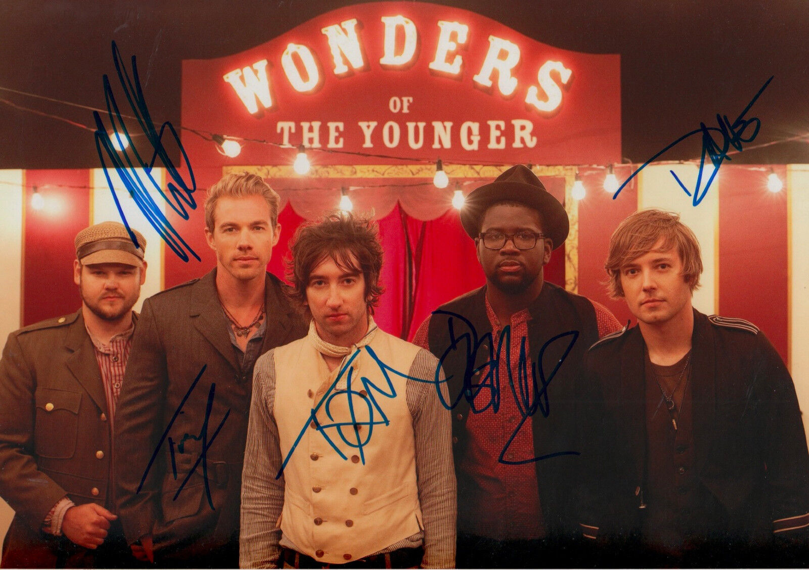 Plain White T′s signed 8x12 inch Photo Poster painting autographs