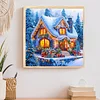 Christmas House - Diamond Painting - Partial Special Shaped Drill(Canvas|30*30cm)