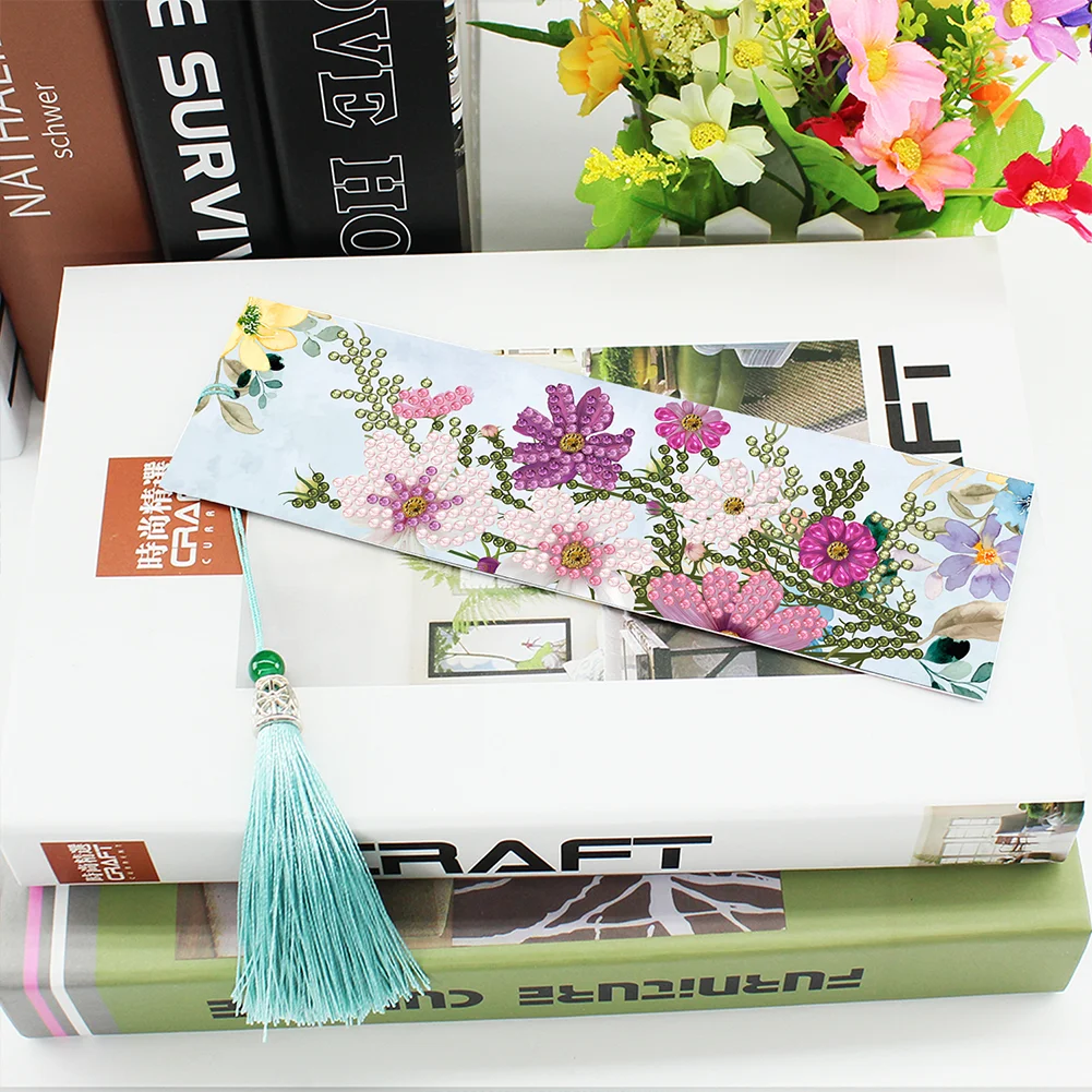2pcs Diamond Painting Bookmark - Flower