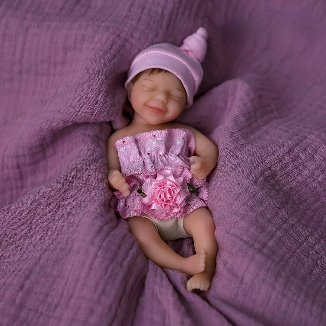 6'' Eva Miniature Realistic Full Silicone Body Reborn Baby Doll Ooak -Creativegiftss® - [product_tag] RSAJ-Creativegiftss®