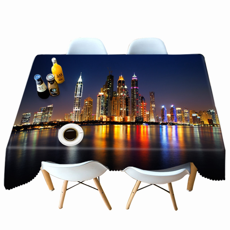 

Seascape City - 3D Tablecloth, 140*210cm, 501 Original