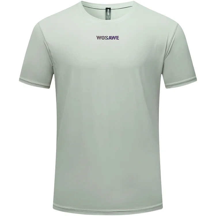 WOSAWE Unisex Short-Sleeved Casual T-shirt for Outdoor Sports