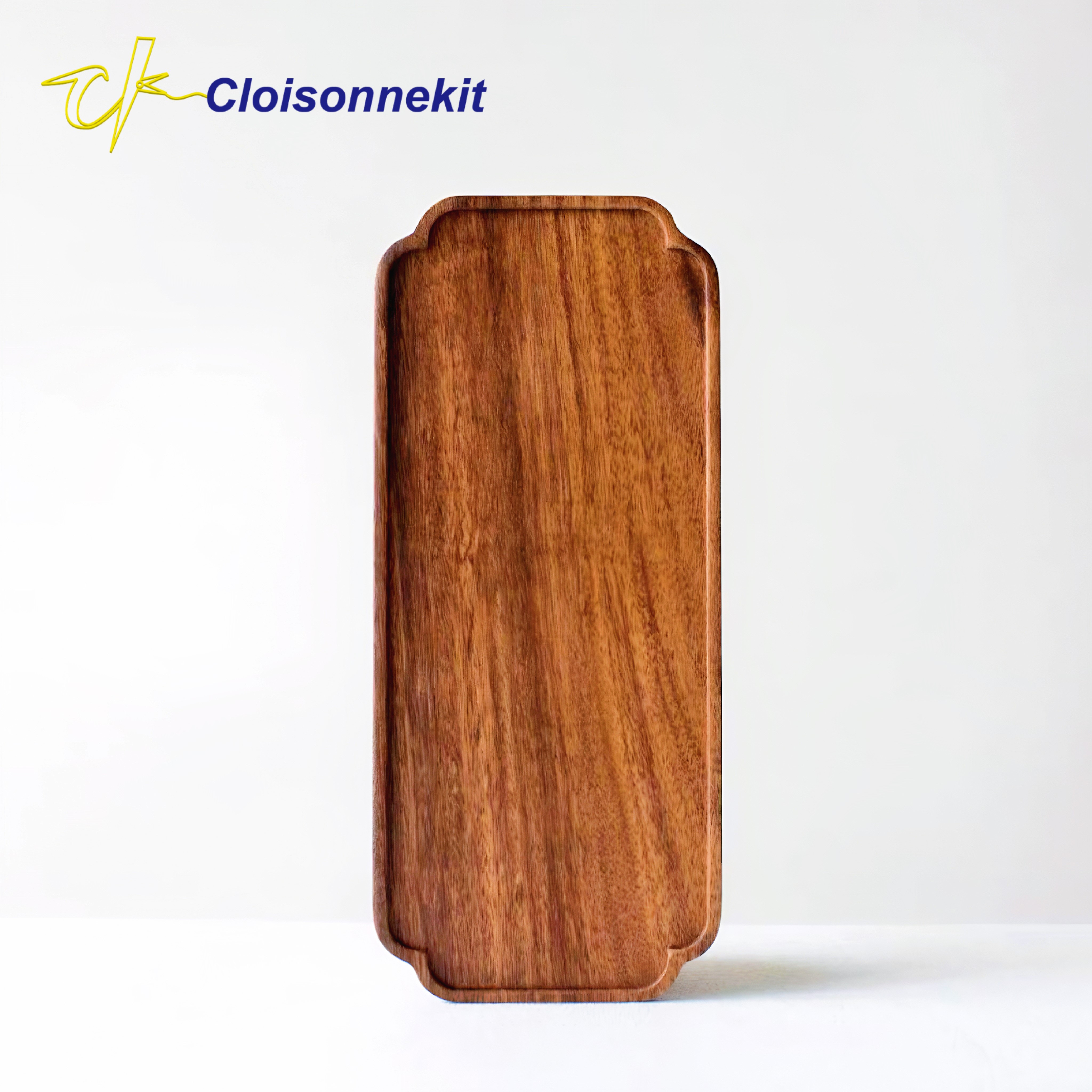 Blank Walnut Tray for DIY Cloisonne Painting Art - Cloisonnekit