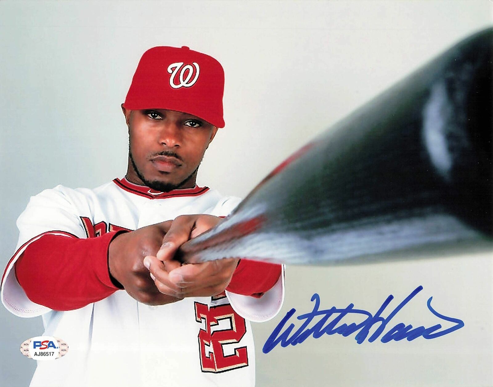 WILLIE HARRIS signed 8x10 Photo Poster painting PSA/DNA Autographed Washington Nationals