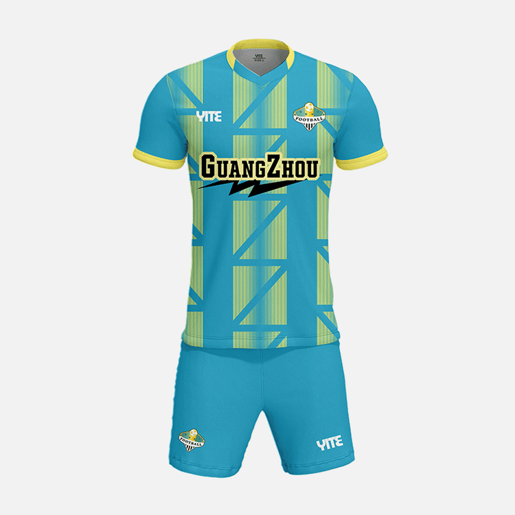 YITE | YTZQ193-White  And Green Soccer Uniforms