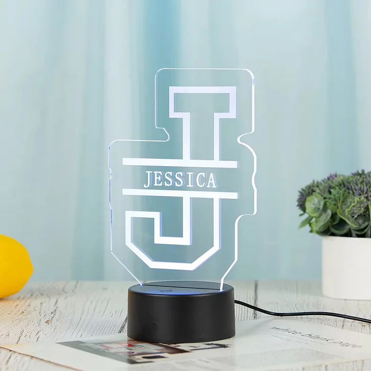 Personalized Name 3D Acrylic Alphabet LED Night Lights