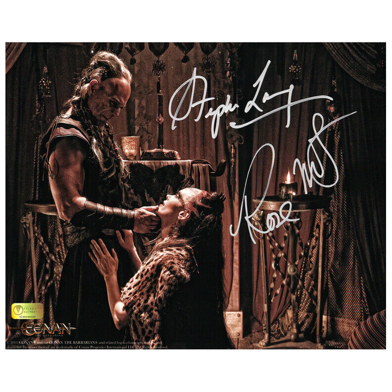 Rose McGowan and Stephen Lang Autographed Conan the Barbarian 8x10 Photo Poster painting