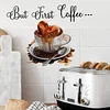 Coffee Time Self Adhesive Wall Sticker Home Cafe Decor