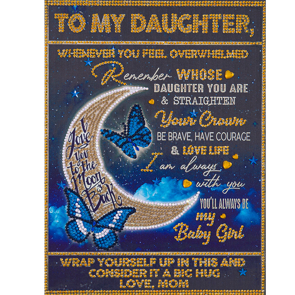 

Precious Daughter - Special Shaped Diamond Painting - 30*40CM, 501 Original