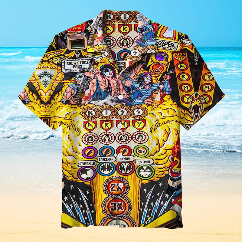 Kiss Pinball |Universal Hawaiian Shirt