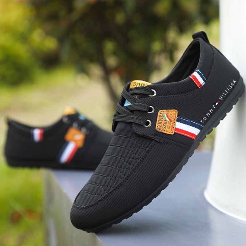 2022 Tommy hilfiger® Nowe męskie modne oddychające buty casual z tkaniny lodowej