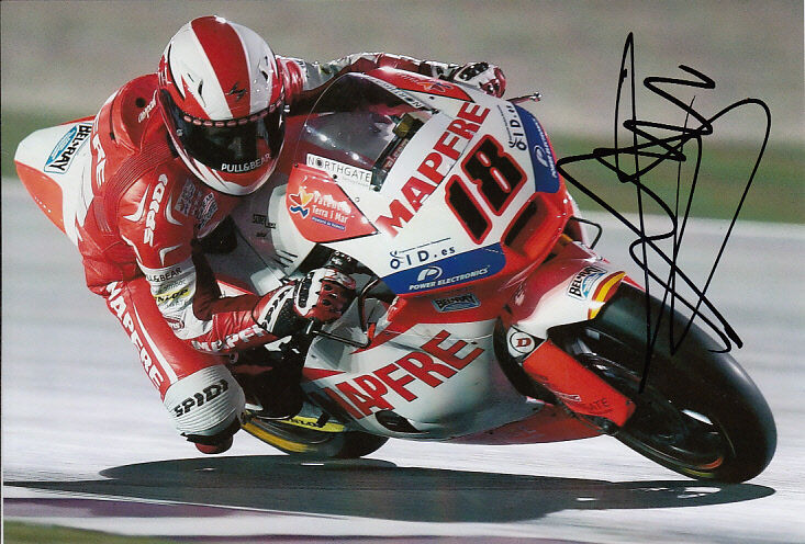 Nicolas Terol Moto2 Hand Signed Suter Photo Poster painting 5x7.5 2013 9.