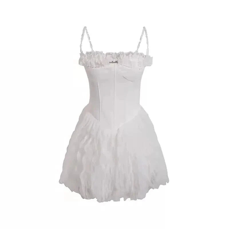 Aiertu - Whipped Icing Swirl Dress Kawaii Academia Y2K Cottagecore Coquette Fairycore Dollette Princesscore Aiertu