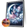 Diamond Painting-DIY Full Round Drill Moon Fairy