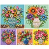DIY Button Art Kit with Frame 11.81x11.81inch Button Painting Kit Button Painting Craft Set for Adults Beginners Arts Crafts Home Decoration