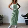 Gioiacombo&trade; Gonna con bretelle casual classica a righe da donna