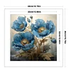 Blue Poppy Flower-11CT Stamped Cross Stitch 40*40cm