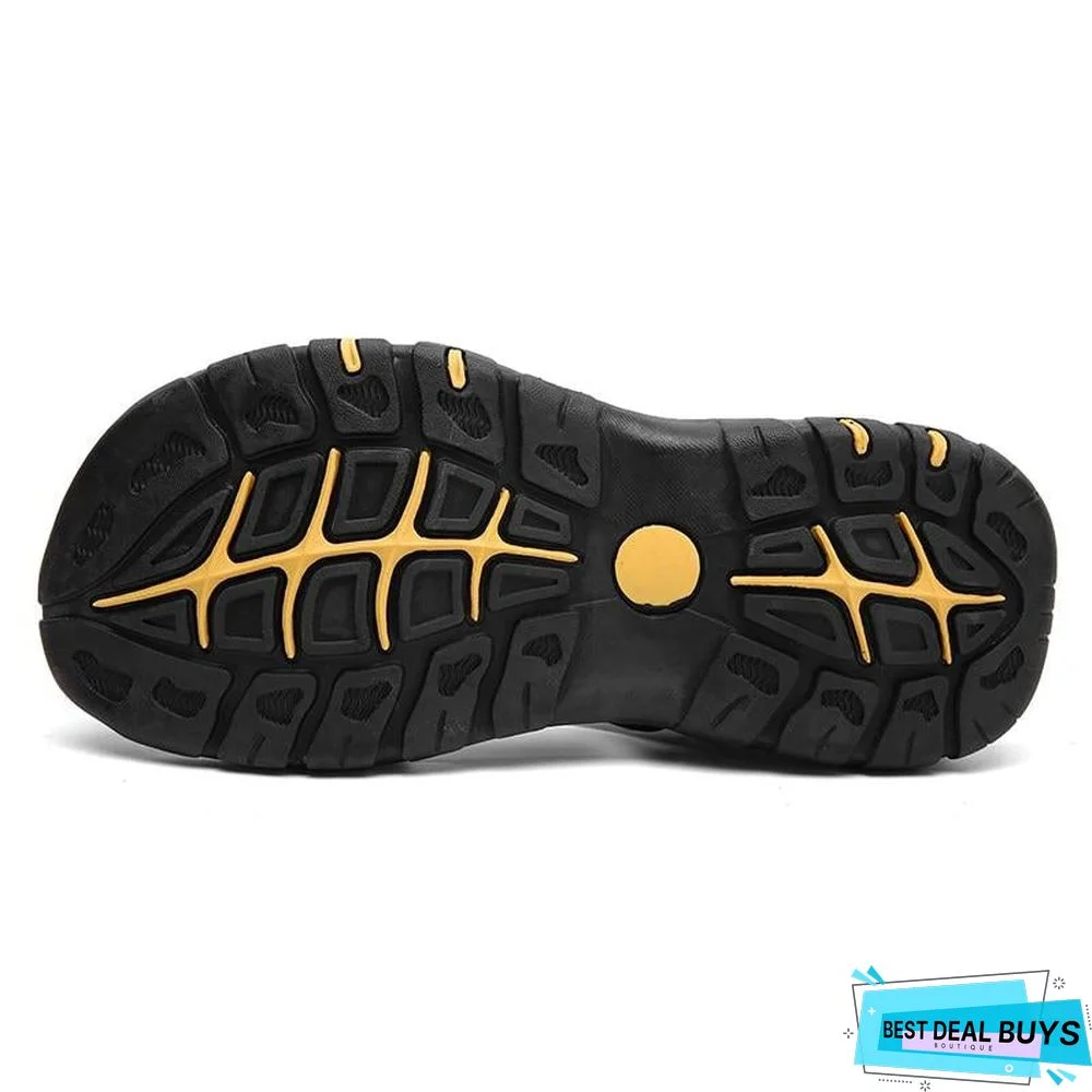 Men Soft Leather Sandals Big Size Roman Comfortable Sandal Shoes