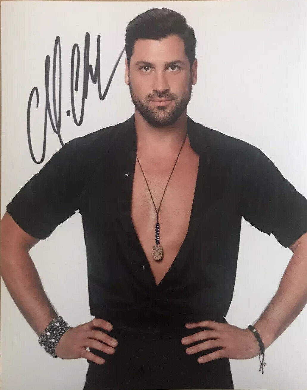 Maksim Chmerkovskiy Signed Autographed 8x10 Sexy Photo Poster painting Dancing With The Stars