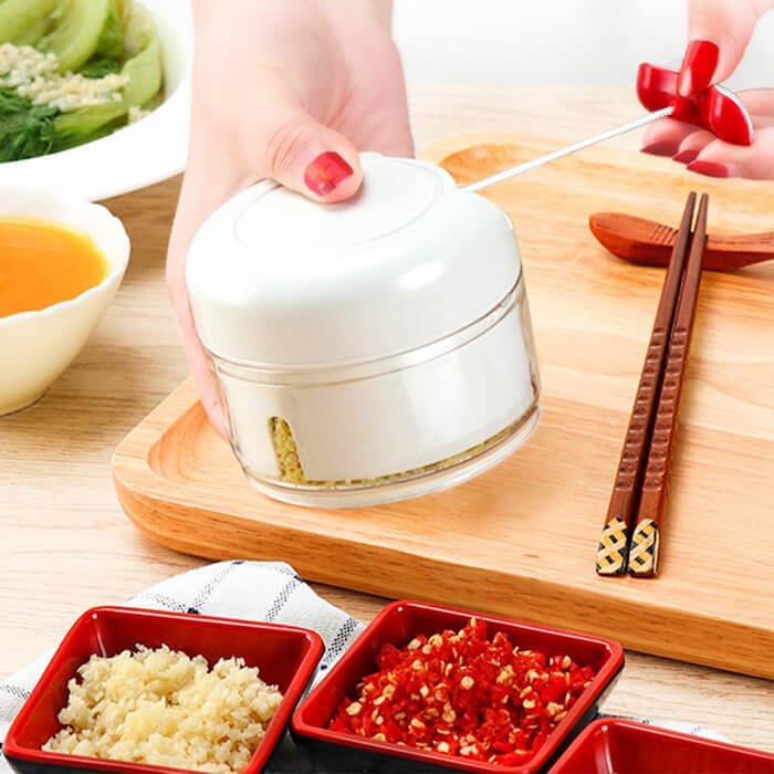 Hand Held Mini Food Chopper Garlic Mincer