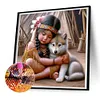 Diamond Painting-DIY Full Round Drill Indian Girl