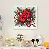 Christmas Red Flower-11CT Stamped/Counted Cross Stitch 40*40cm/15.75*15.75in tapestrymarket