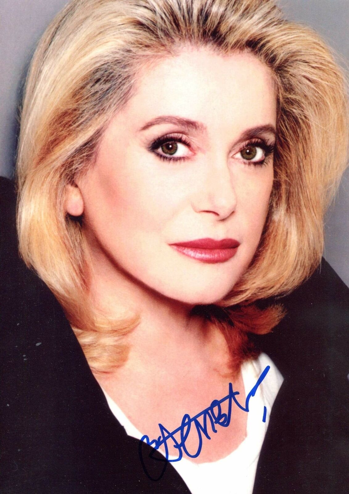 Catherine Deneuve ACTRESS autograph, IP signed Photo Poster painting