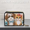 2pcs Cat Dog Pattern Diamond Painting Fashion Card Holder Compact Coin Purse