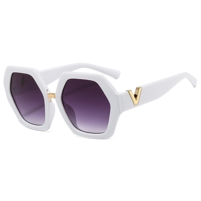 Retro Geometric Pc Polygon Full Frame Women’s Sunglasses