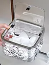 Hair Accessories Organizer Clear Hair Tie Organizer for Laundry Pods Cotton Swab