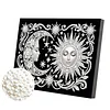 uk.everydayedeals DIY Pearl Painting With Frame - Handmade Self-Adhesive Pearls - Stars Moon(20*30cm)