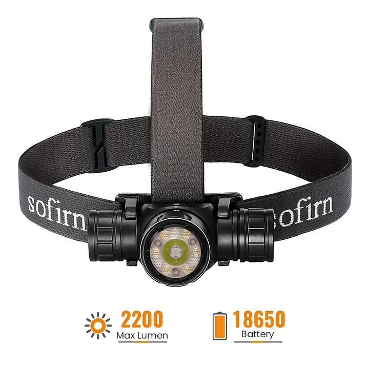 Sofirn HS21 LED Rechargeable Headlamp with Red Light