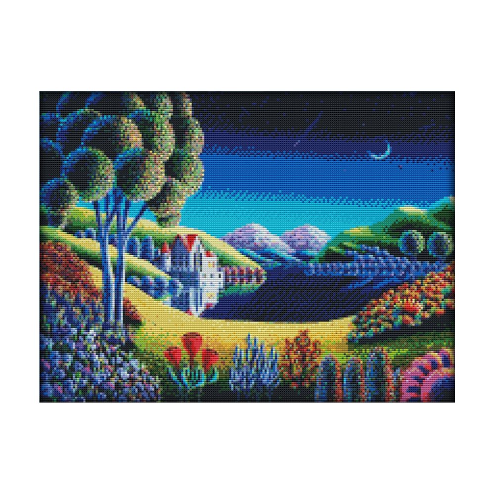 Fantasy - 14CT Stamped Cross Stitch(44*34cm)