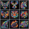 (Multi-Style)Colorful Neon Animals Collection-14CT Stamped/Counted Cross Stitch 30*30cm tapestrymarket