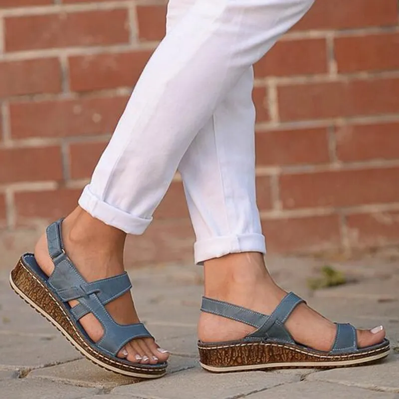 Women Sandals Classic Summer Sandals Soft Bottom Wedges Shoes For Woman Heels Sandals Beach Chaussures Femme Women Casual Shoes