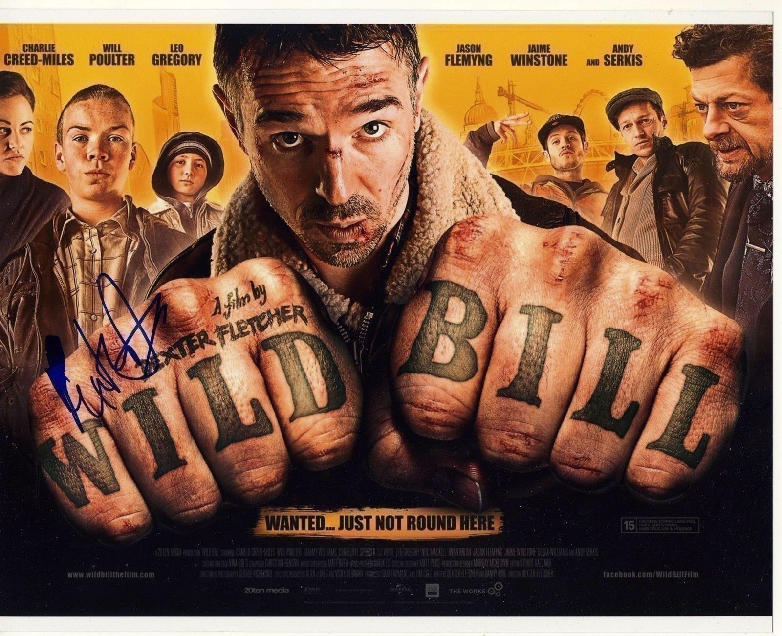 Dexter Fletcher Autograph DIRECTOR WILD BILL Signed 8x10 Photo Poster painting AFTAL [1059]