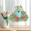 DIY Diamond Painting Garland Bird House Rhinestone Hanging Wreath Set 