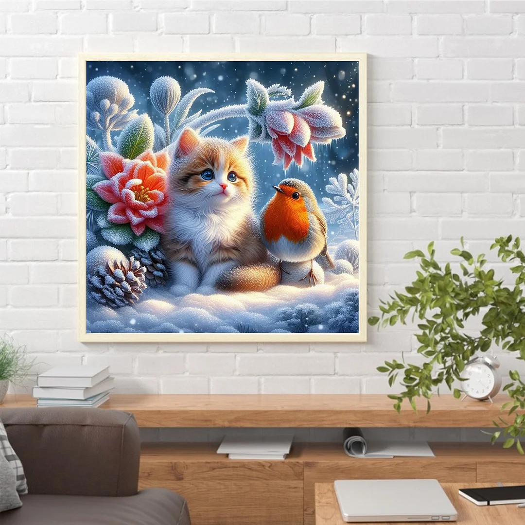 Diamond Painting - Full Round Drill - Cat(Canvas|40*40cm)