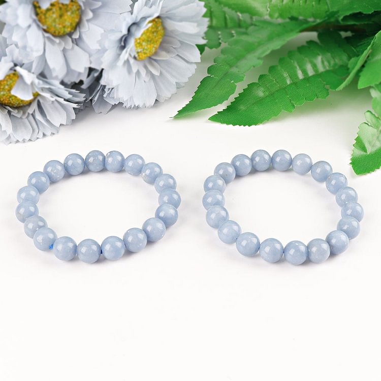 10mm Angelite Crystal Bracelet