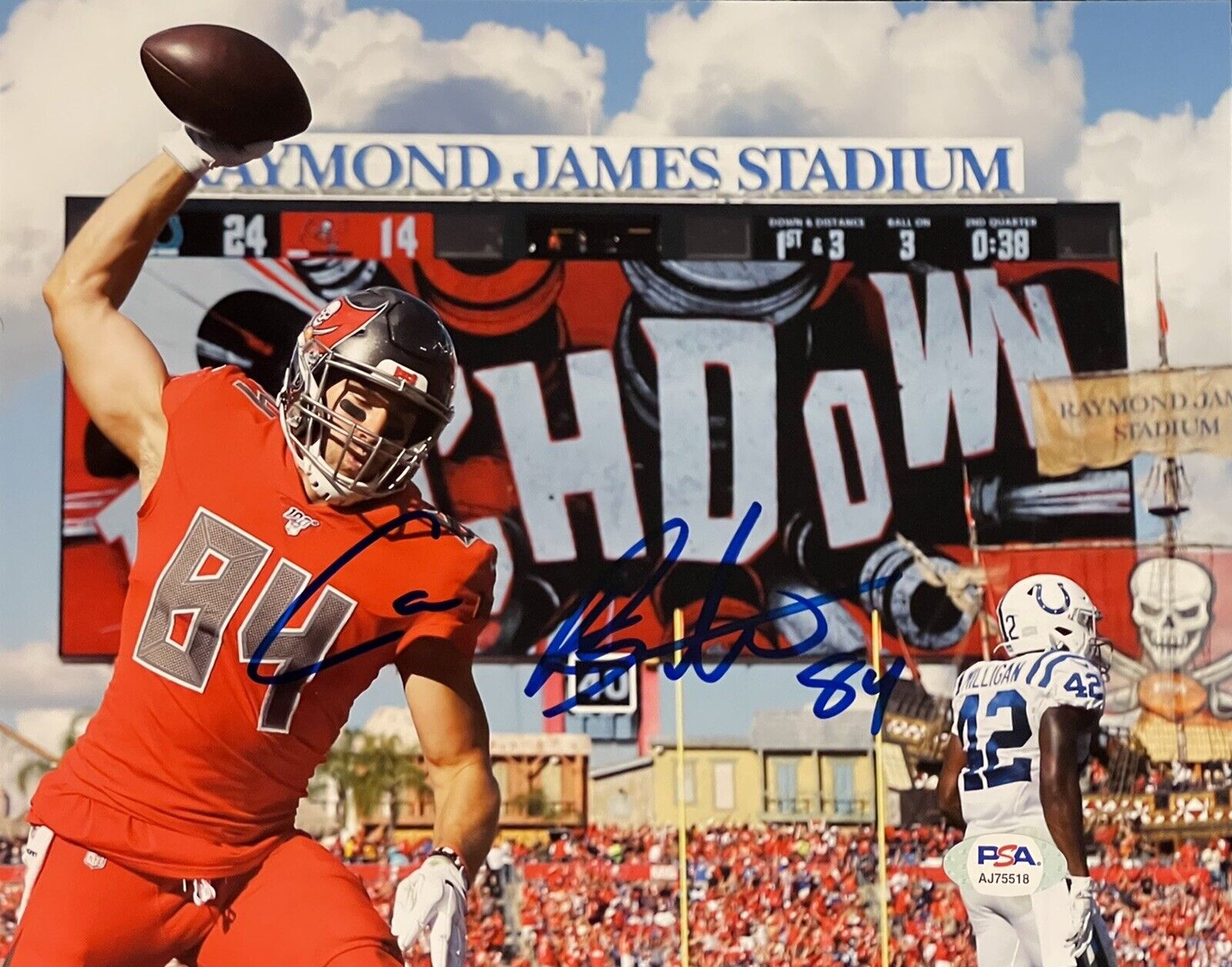 Cameron Brate Signed Autographed Tampa Bay Buccaneers 8x10 Photo Poster painting Psa/Dna