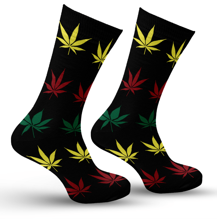 Multi Colored Leaf Socks