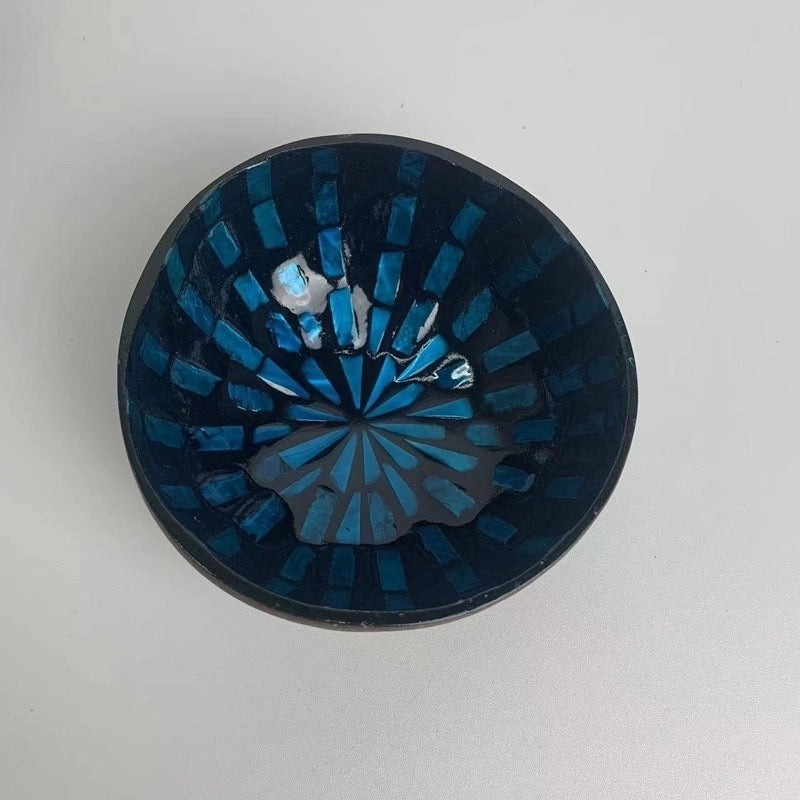 Pastoral Solid Color Coconut Shell Charcoal Shell Tableware 1 Piece