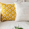 Daisy Floral Embroidery Home Living Creative Cushion Pillow Cover