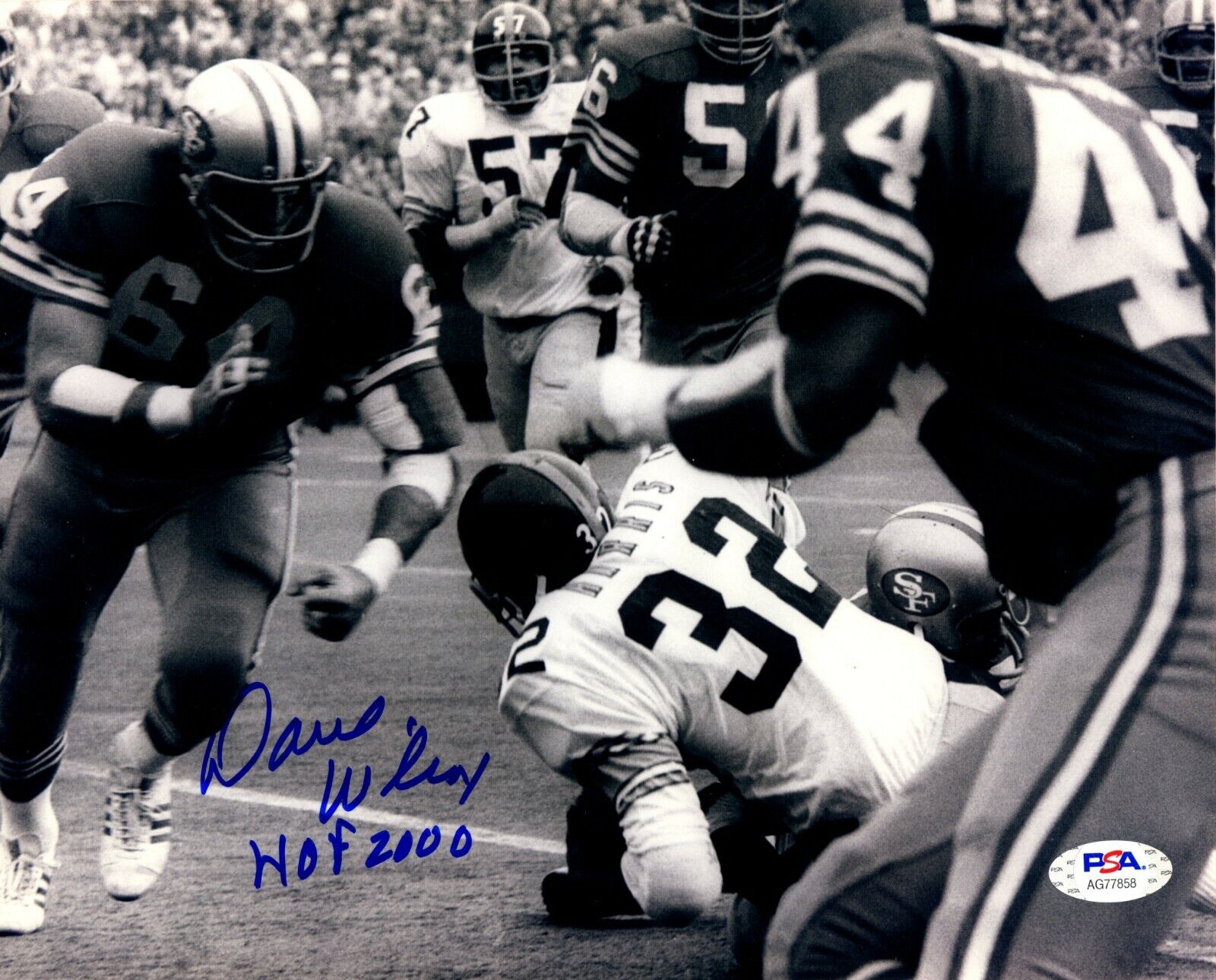 Dave Wilcox autographed signed inscribed 8x10 Photo Poster painting San Francisco 49ers PSA COA