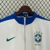 2024 Brazil Windbreaker White Soccer Jersey 1:1 Thai Quality