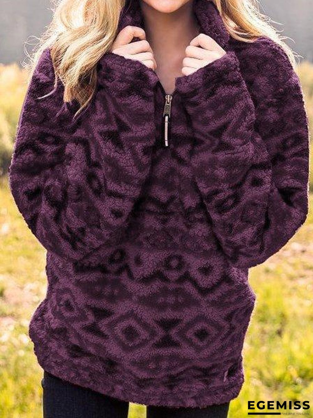 Boho Aztec Fluffy Pullover | EGEMISS