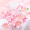 20PCS Adorable Pink Cherry Blossom 0.38mm Gel Signature Pen School Student Office Cute Stationery Gift