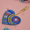 5pcs DIY Full Special Shaped Love Heart Diamond Painting Keychain Pendant