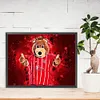 >SALE<5D DIY Full Round Drill Diamond Painting Bayern Mascot Bernie Bear Decor 40x30cm